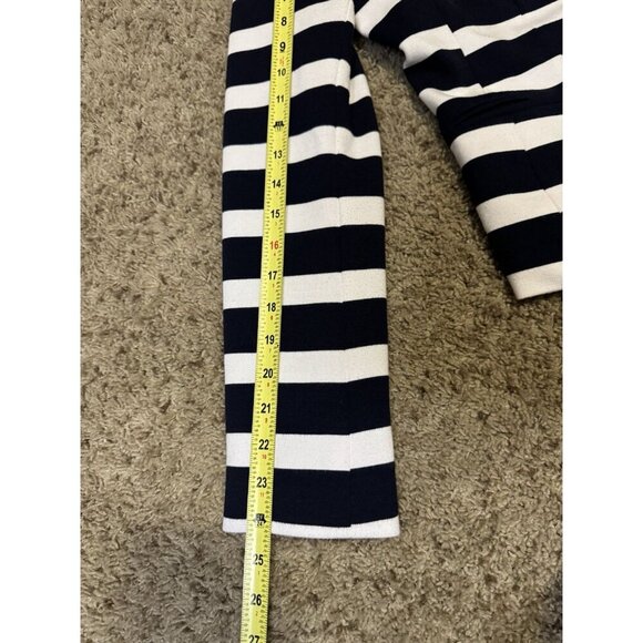 GAP THE ACADEMY BLAZER Striped Navy Nautical Academia Career Office Preppy Sz 6 - Picture 10 of 12